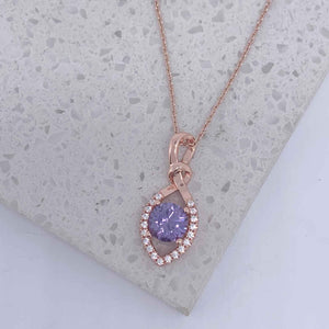 rose gold necklace cable chain