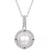 Silver pearl necklace