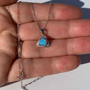 blue opal necklace from Frenelle Jewellery auckland nz