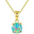 gold opal necklace