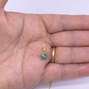 gold opal necklace jewellery