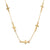 18K Gold necklace with Fallen Cross design
