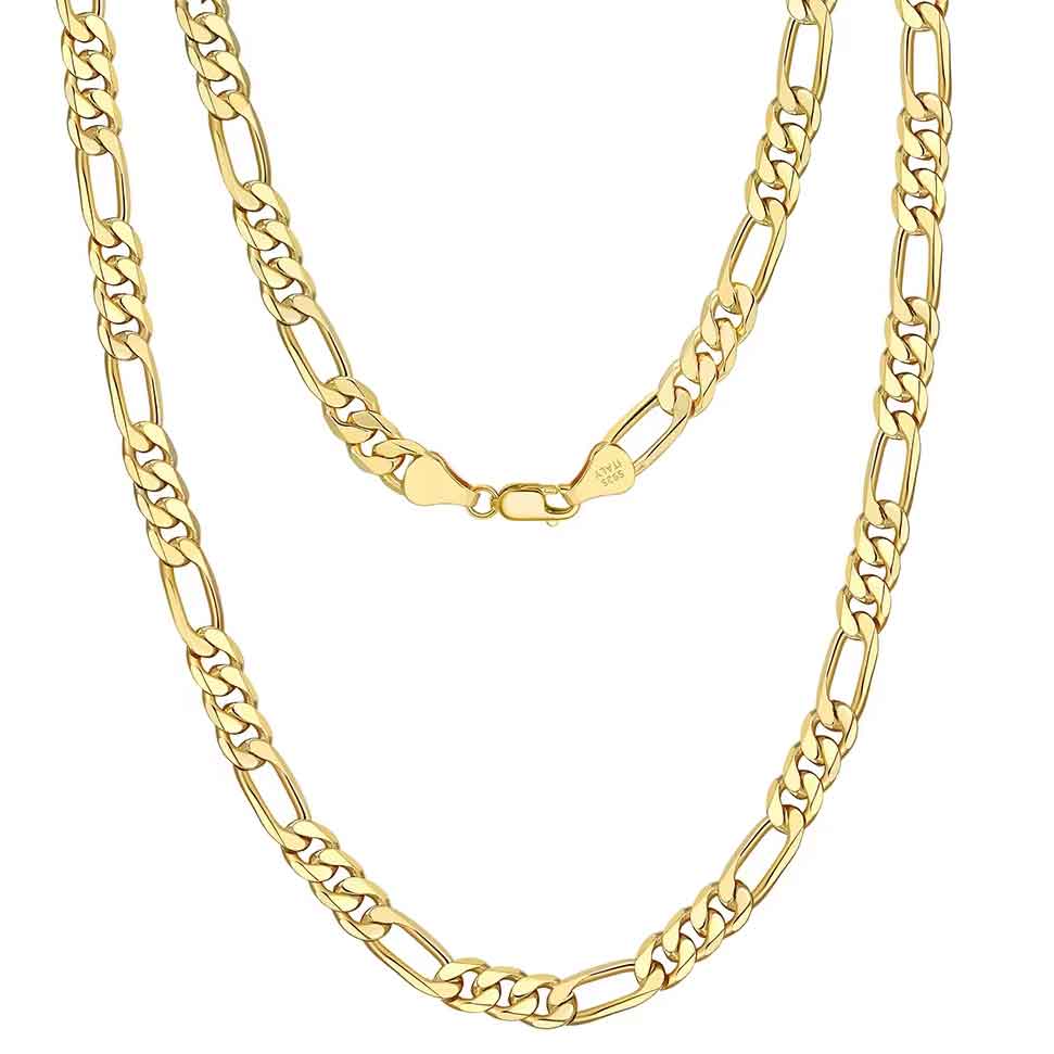 Necklace figaro deals