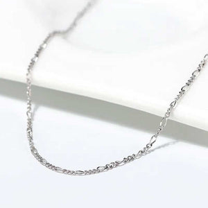 silver figaro chain jewewllery