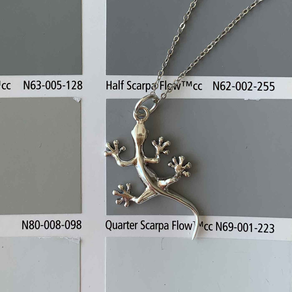 925 Sterling Silver Necklace "Gecko"