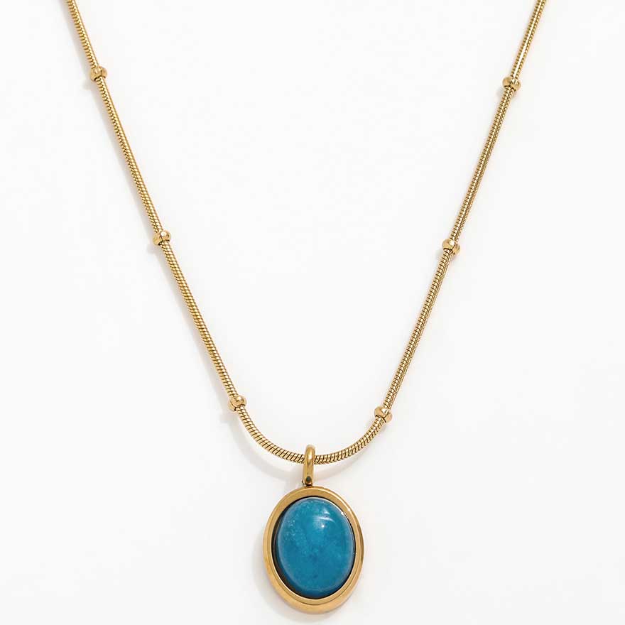 Blue gold Pendant necklace