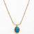 Blue gold Pendant necklace