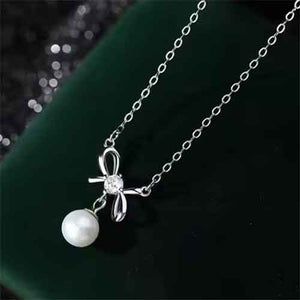 silver pearl necklace jewellery bridal