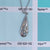 silver white opal necklace