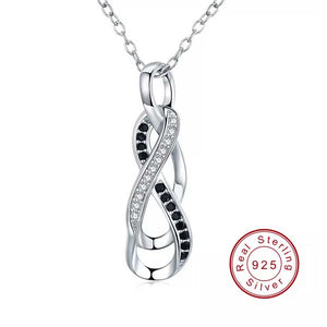 925 Sterling Silver CZ diamond Necklace "Miami"