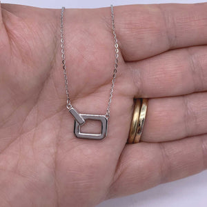 925 Sterling Silver Modern Necklace "Quebec"