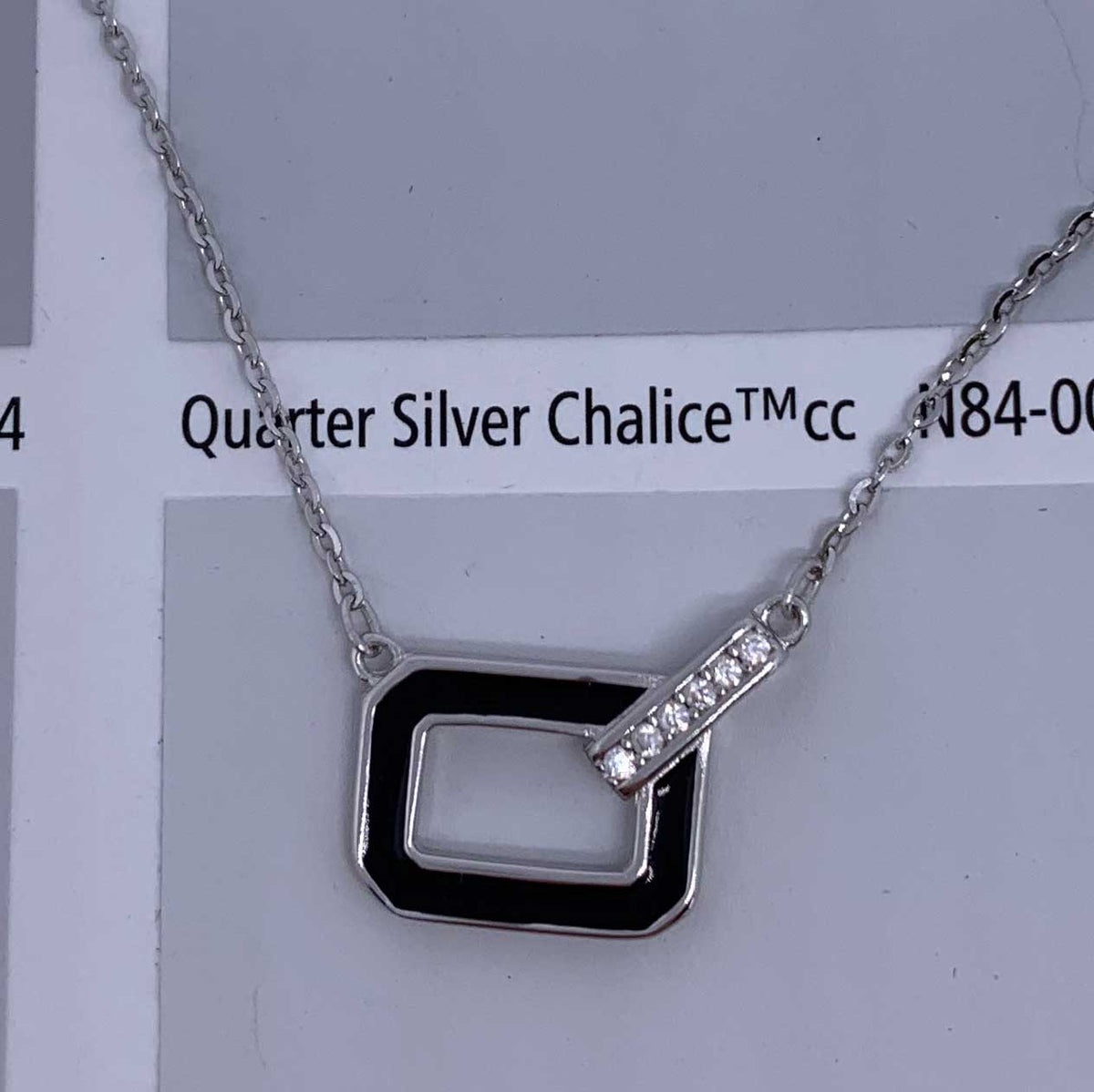 925 Sterling Silver Modern Necklace "Quebec"