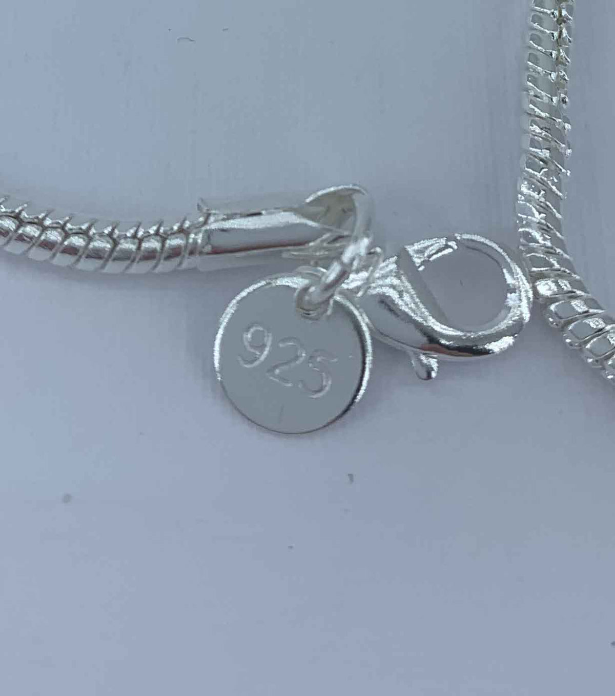 925 Sterling Silver Snake Chain Necklace "Libra" (50cm)