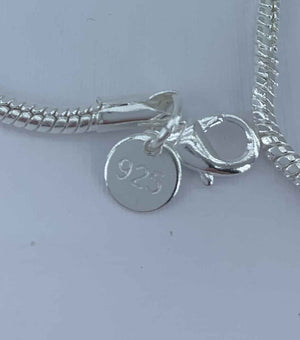 925 Sterling Silver Snake Chain Necklace "Libra" (50cm)