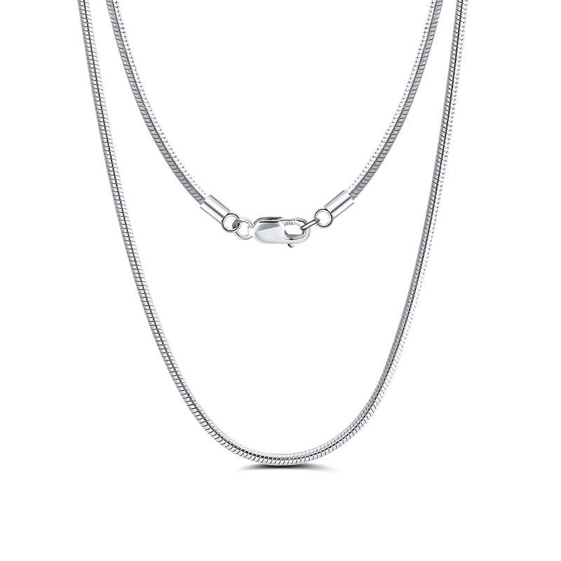 925 Sterling Silver Snake Chain with Lobster Clasp (1mm wide)
