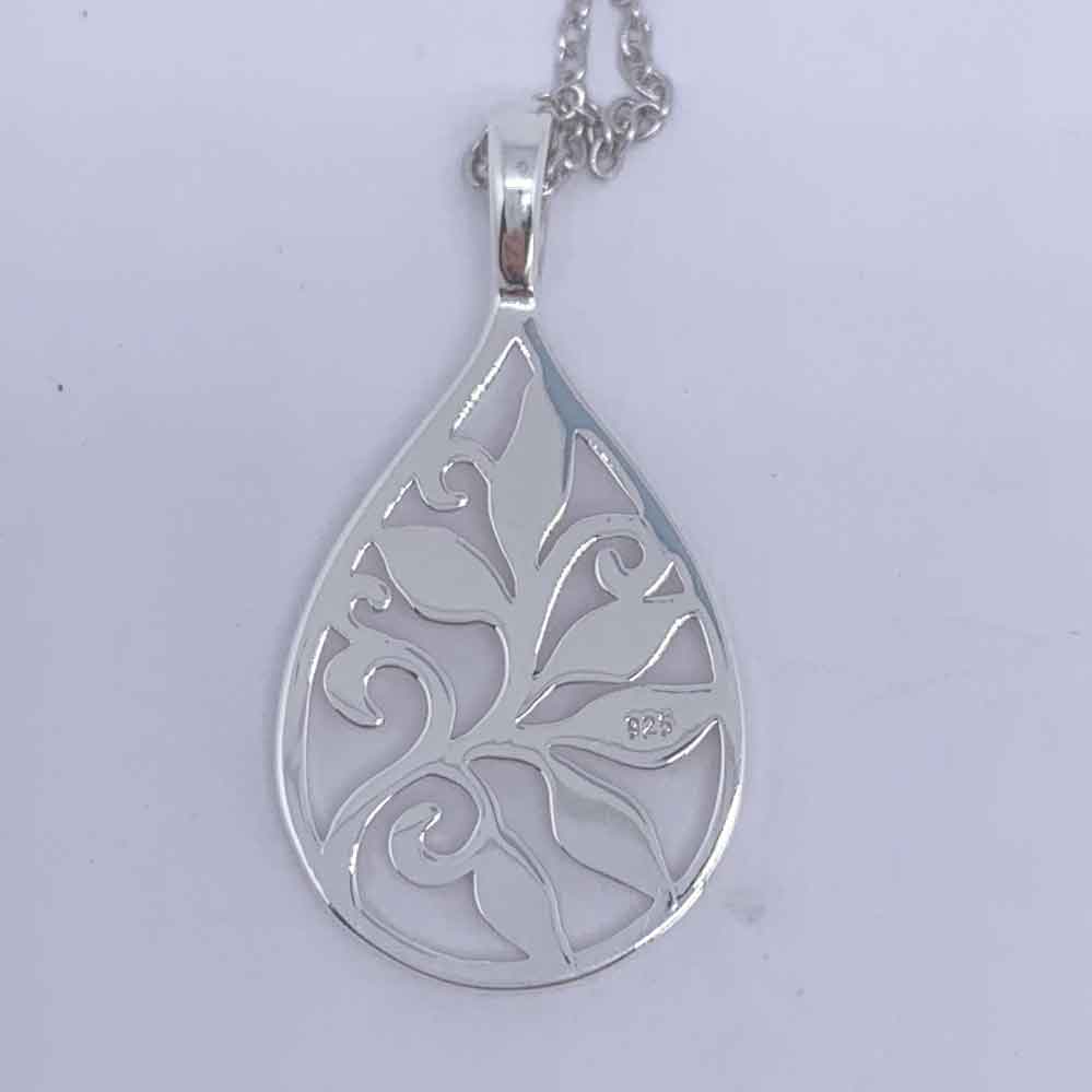 925 Sterling Silver Pendant Necklace "Tipu"