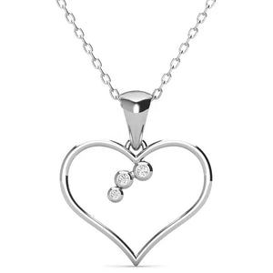 silver heart necklace