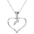 silver heart necklace