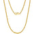 18K Gold Twisted Rope Chain Necklace (Width 1.7mm)