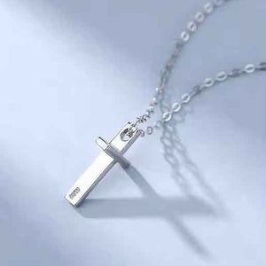 silver cross necklace 925