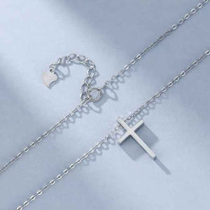 silver cross necklace buy online nz