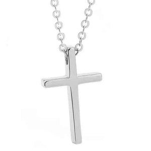 silver cross necklace