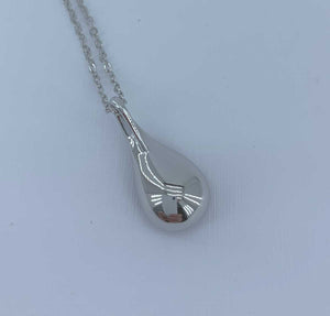 Silver Crystal Necklace "Graphite"