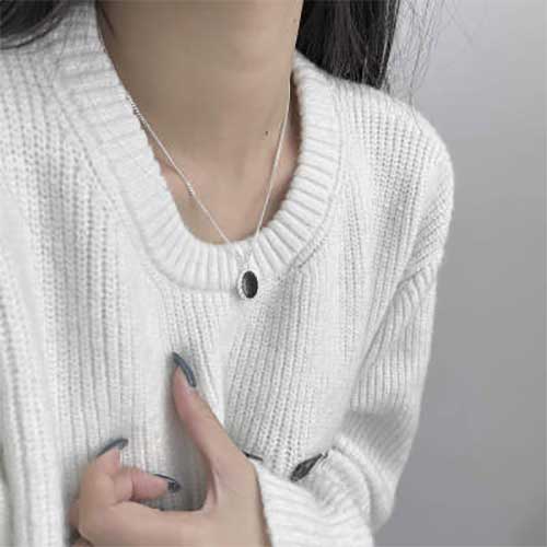 925 Sterling Silver Modern Necklace "Windsor"