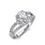 18K White Gold Crystal Engagement or Dress Ring "Juliette"