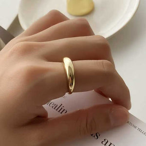 gold modern ring jewellery