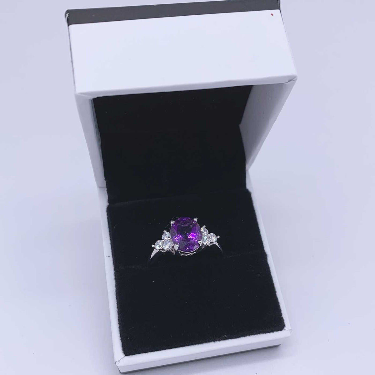925 Sterling Silver Ring "Countess" (Amethyst)