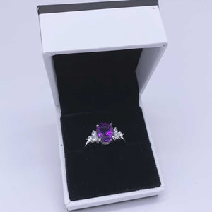 925 Sterling Silver Ring "Countess" (Amethyst)