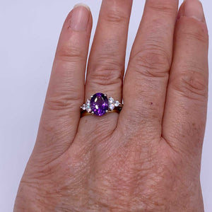 925 Sterling Silver Ring "Countess" (Amethyst)