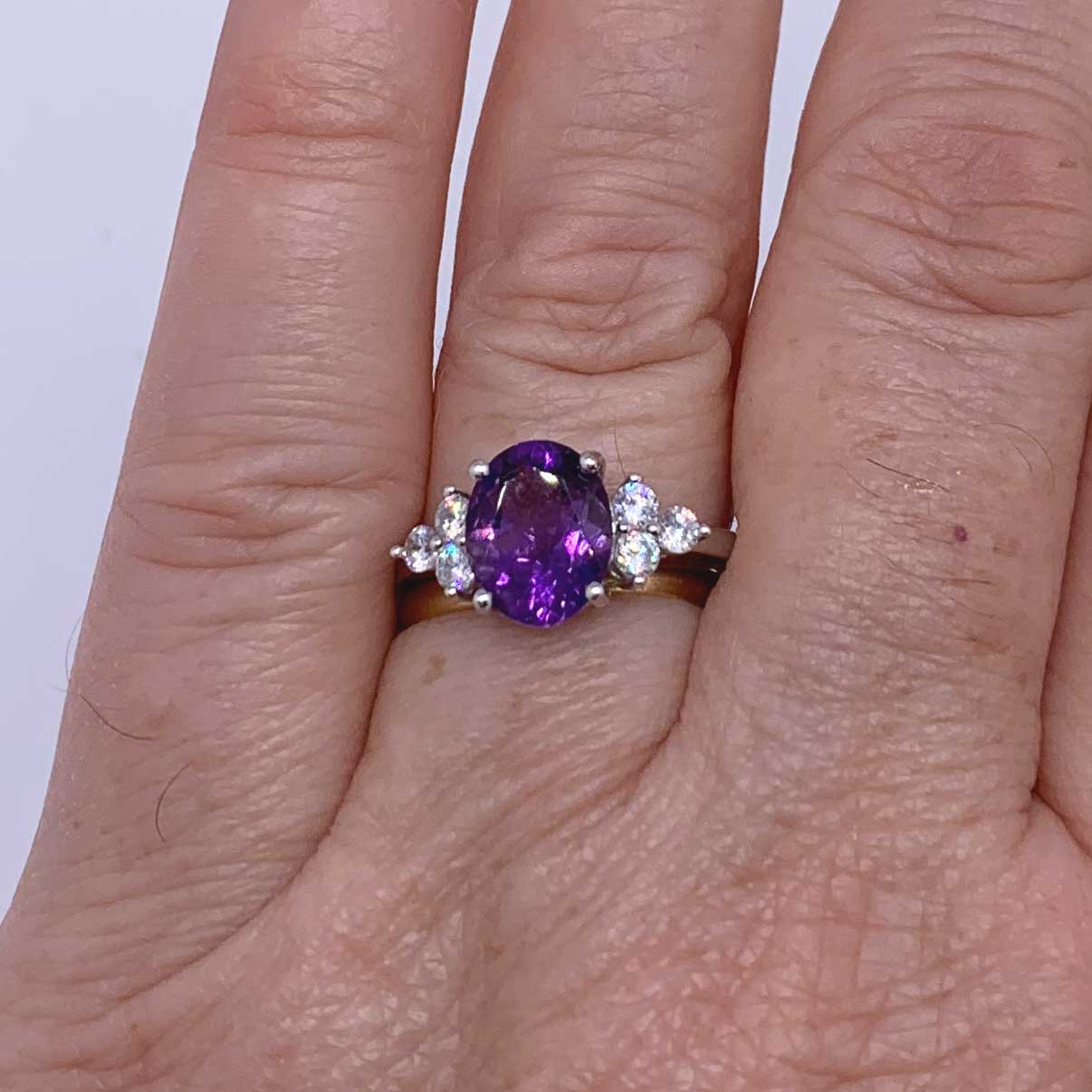 925 Sterling Silver Ring "Countess" (Amethyst)