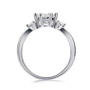 925 Sterling Silver Moissanite Engagement Ring "Cynthia"