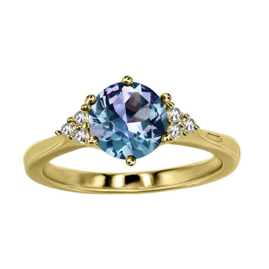 18K Gold Alexandrite Ring "Nadia"