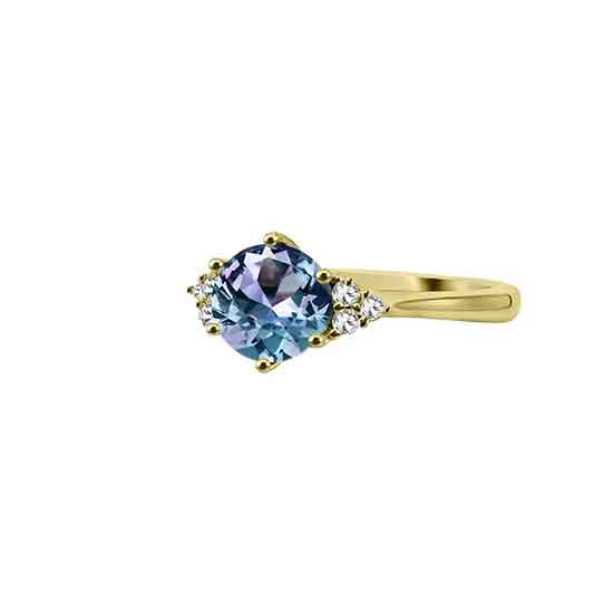 18K Gold Alexandrite Ring "Nadia"