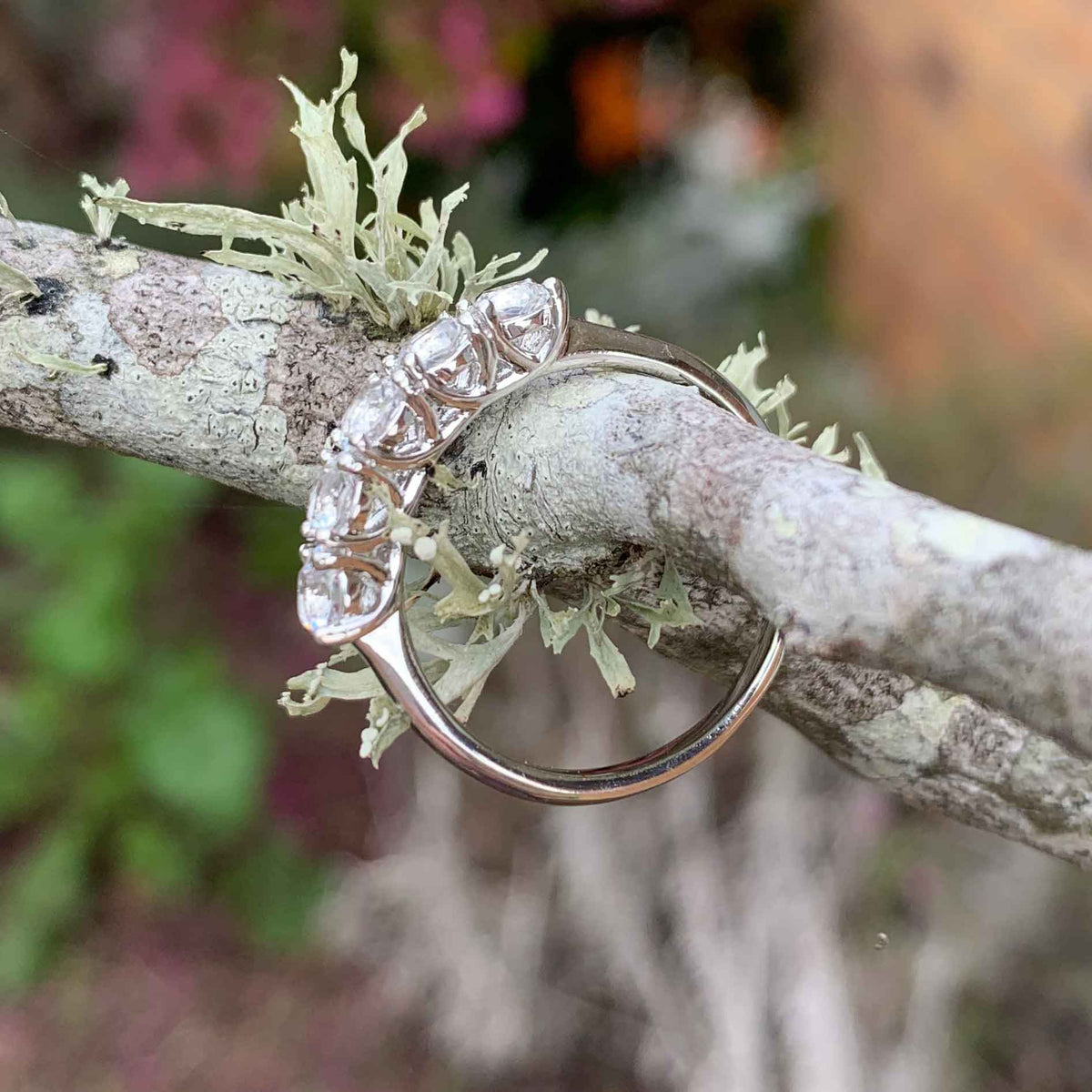 18K White Gold Crystal Eternity or Dress Ring "Katrina"