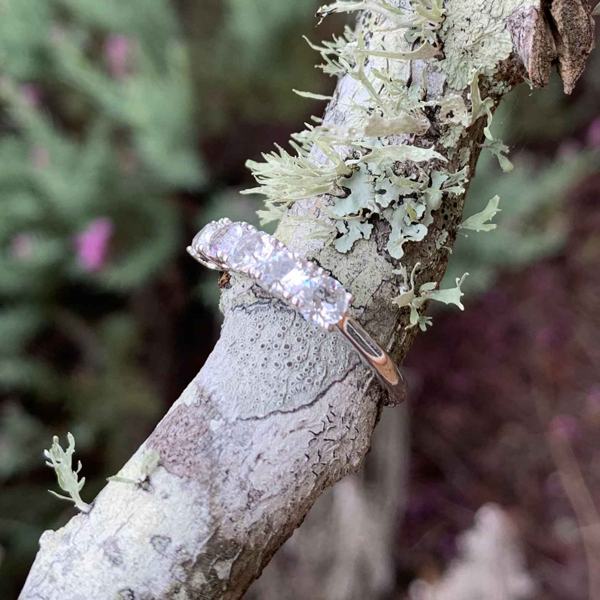 18K White Gold Crystal Eternity or Dress Ring "Katrina"