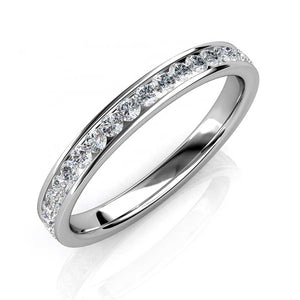 crysal silver enternity ring for brides frenelle nz