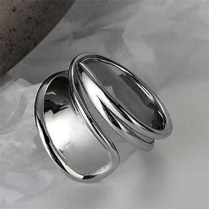 silver adjustable ring