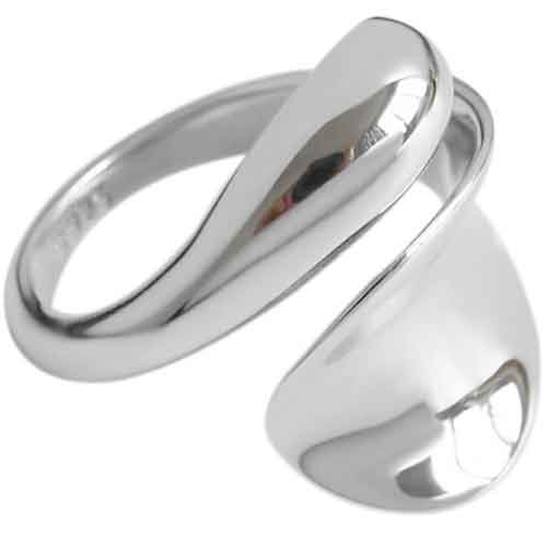 925 Sterling Silver Adjustable Modern Ring "Marlee"