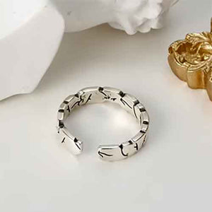 silver ring adjustable