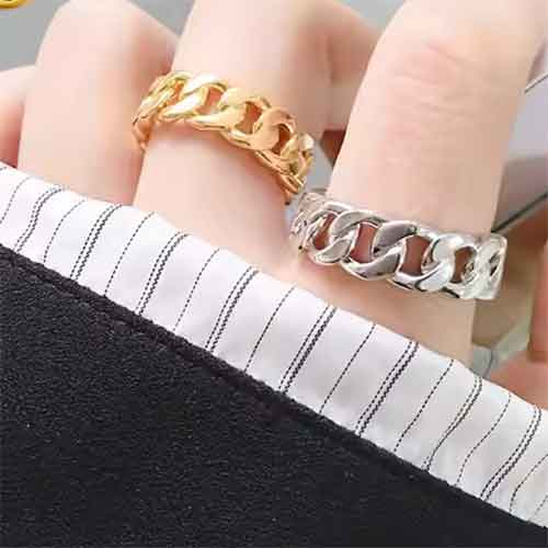 gold adjustable ring