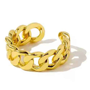 gold adjustable ring