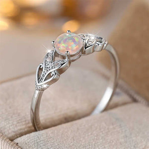 silver opal ring jewellery