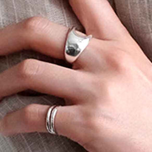 silver ring adjustable