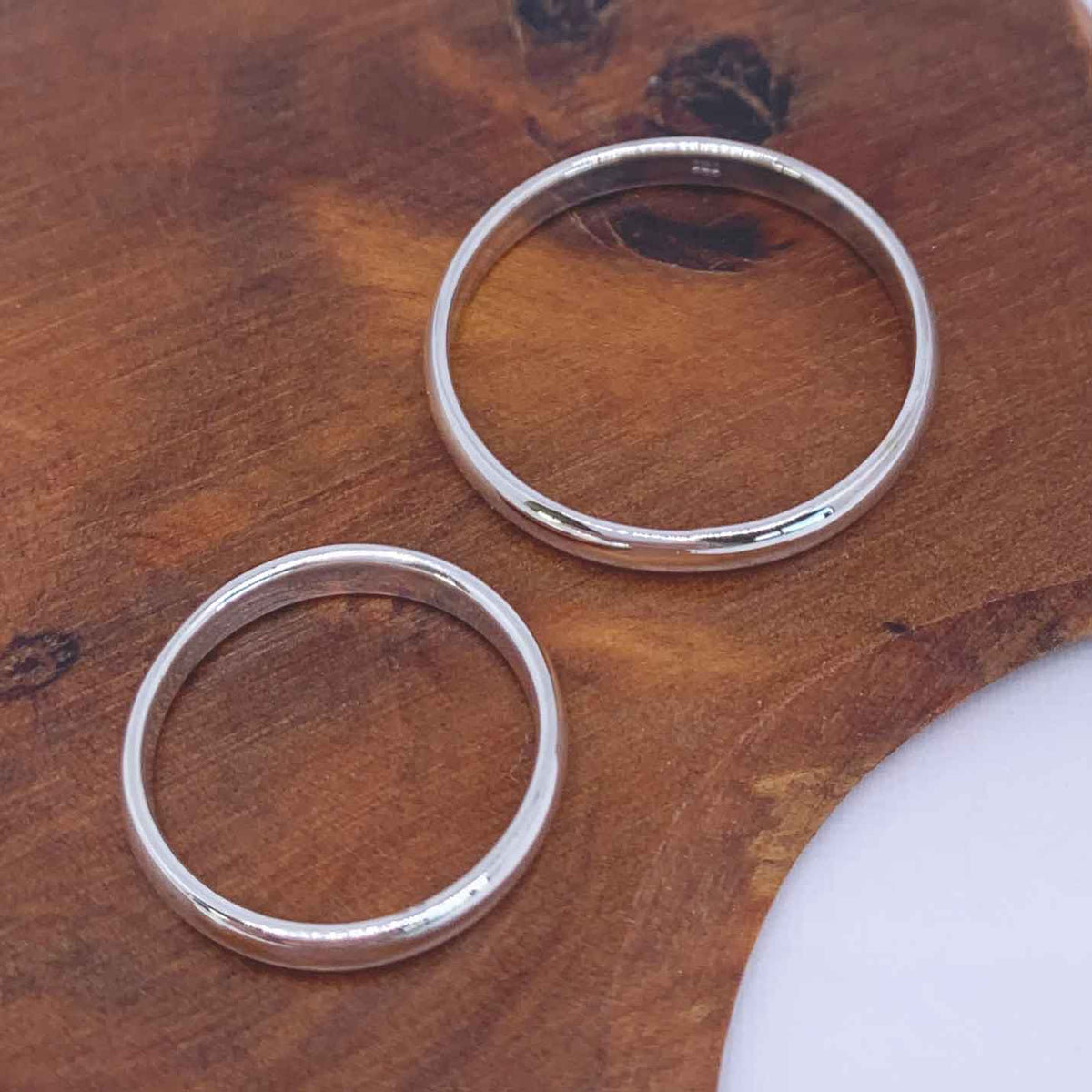 plain silver ring band jewellery