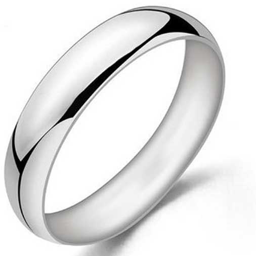 Silver wedding band