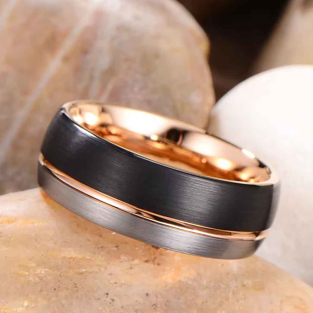 Black Tungsten Carbide Ring